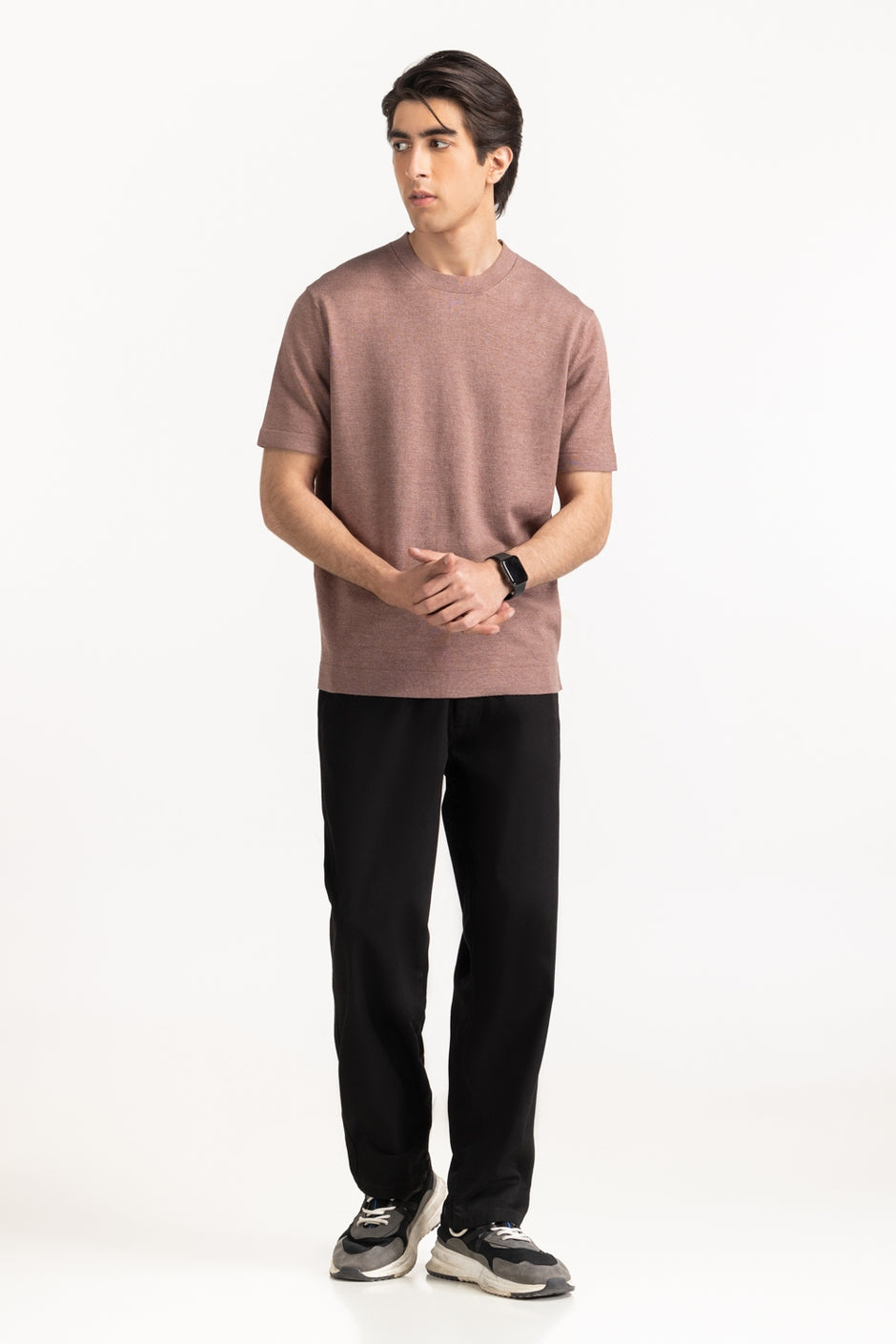 Sweater Knit T-Shirt MN-TS-SS25-212