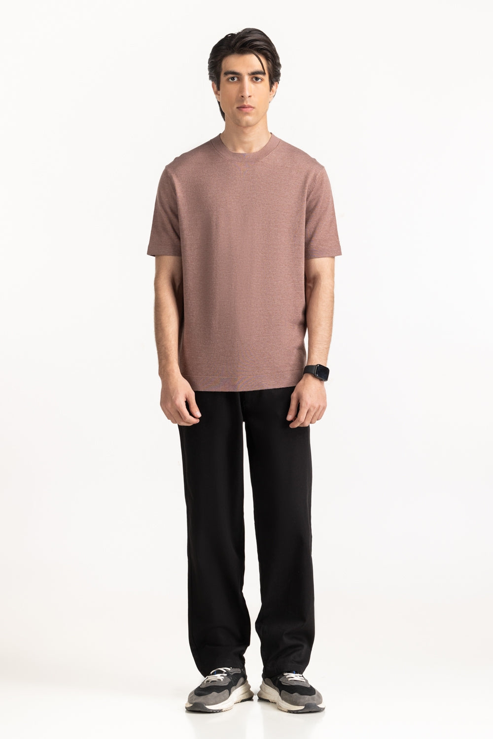 Sweater Knit T-Shirt MN-TS-SS25-212