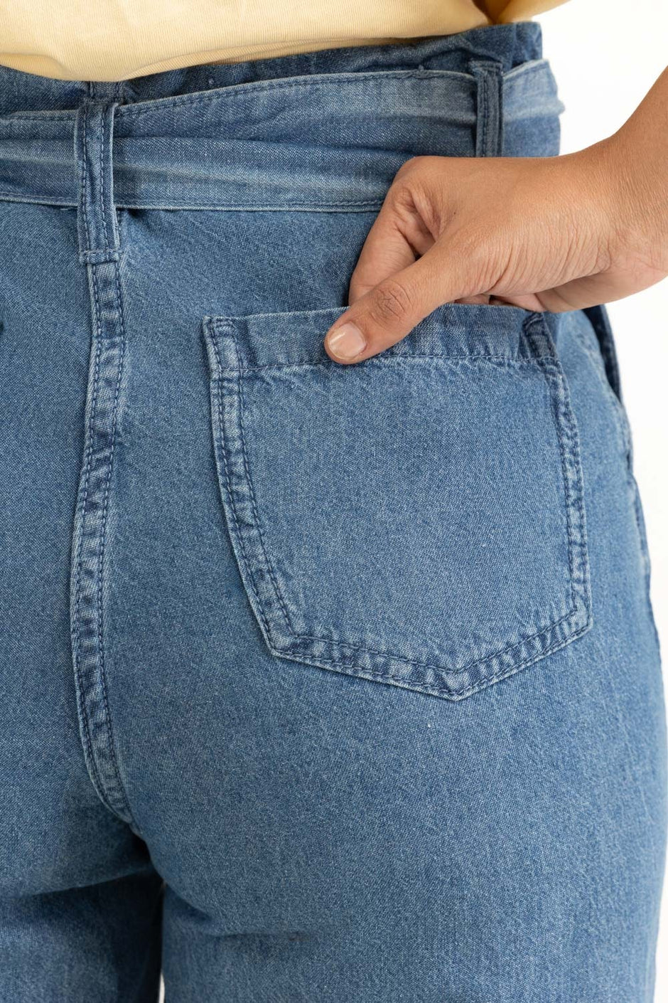 Straight Fit Wide Leg Trousers