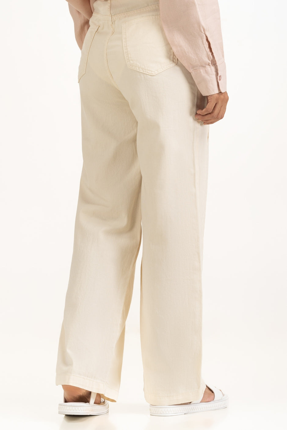 Straight Fit Wide Leg Trousers