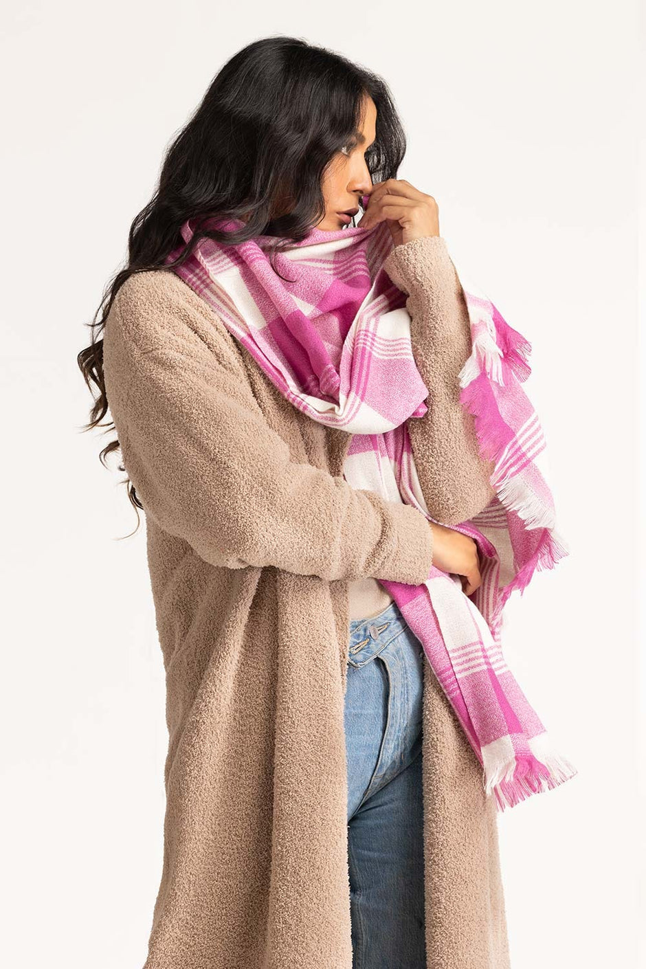 Multicoloured Polyester Scarf