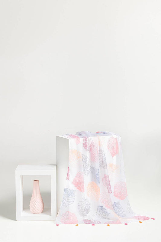 Slub Lawn Printed Scarf SCF-43034