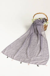 Slub Lawn Printed Scarf SCF-43040