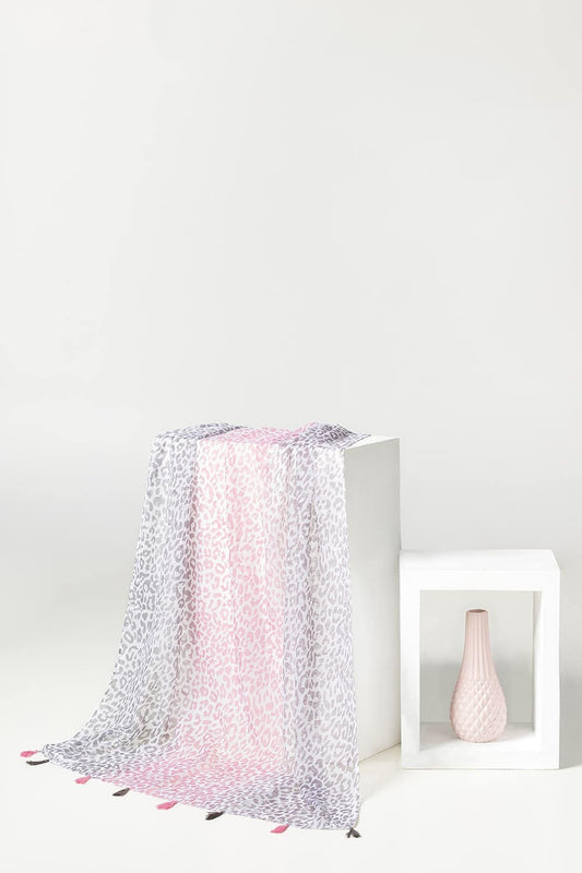 Slub Lawn Printed Scarf SCF-43058