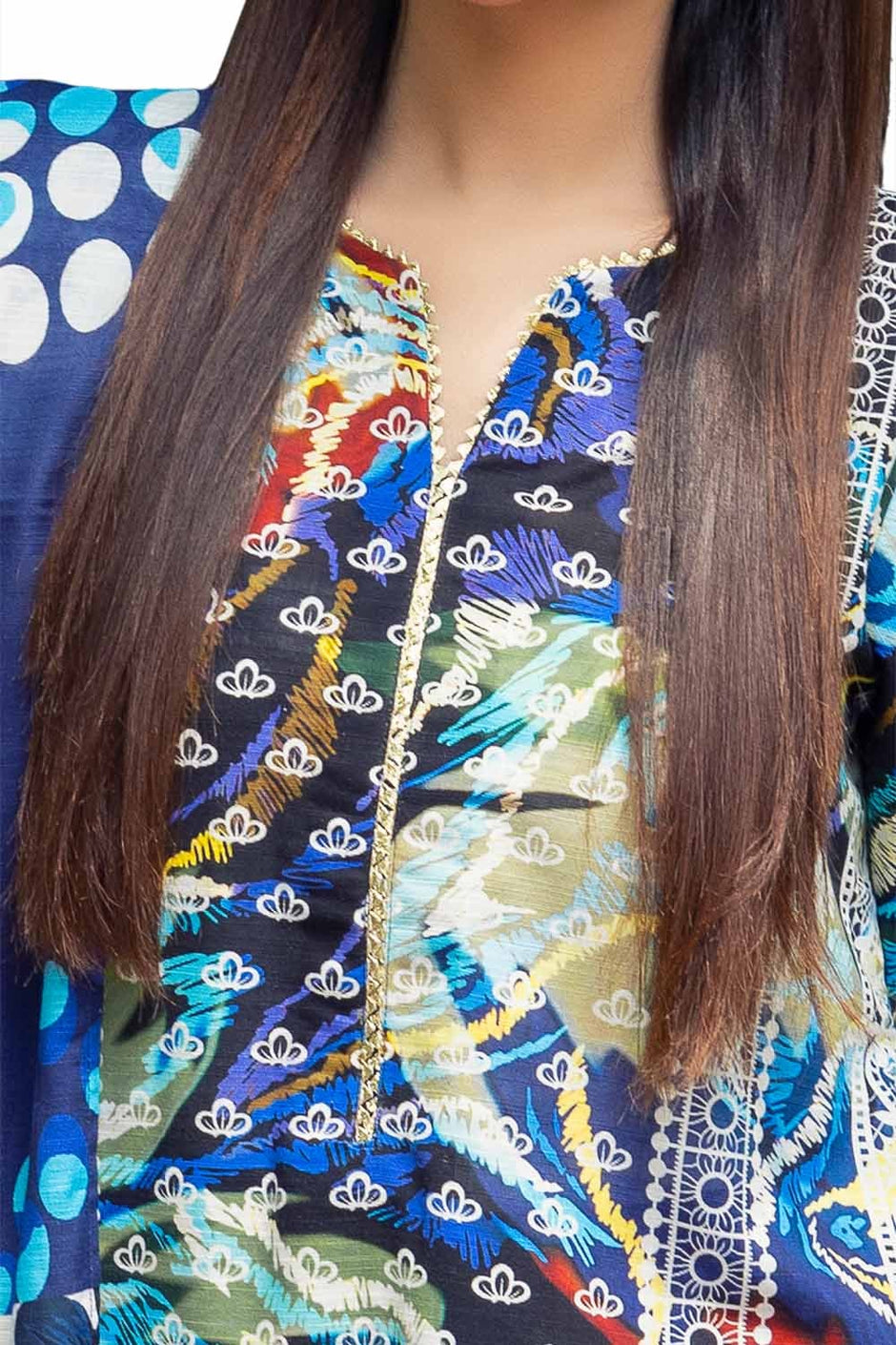 3 Piece Unstitched Printed Khaddar Suit
