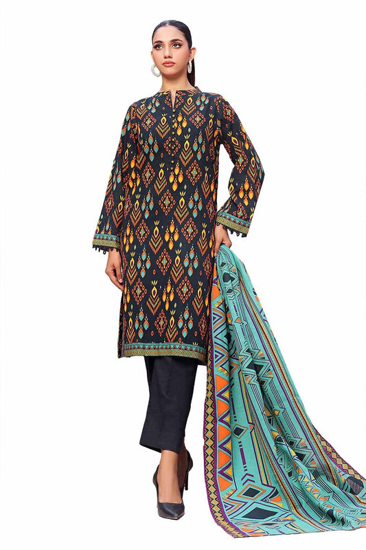 3 Piece Unstitched Printed Khaddar Suit SD-42132