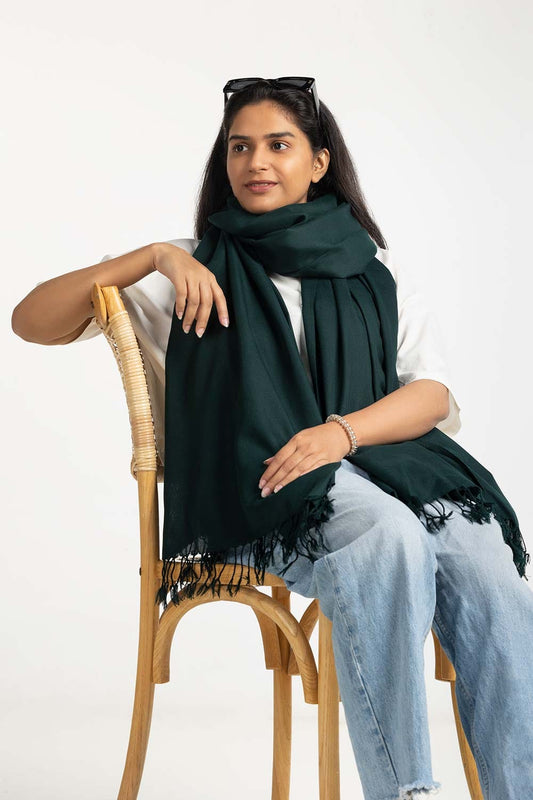 Green Blended Dyed Shawl SH-24-010