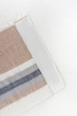 Blended Border Stripe Shawl SH-24-033 Blended Border Stripe Shawl SH-24-033