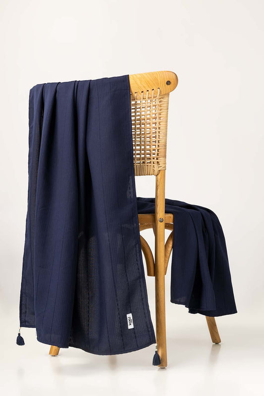 Blue Blended Embellished Shawl SH-24-94