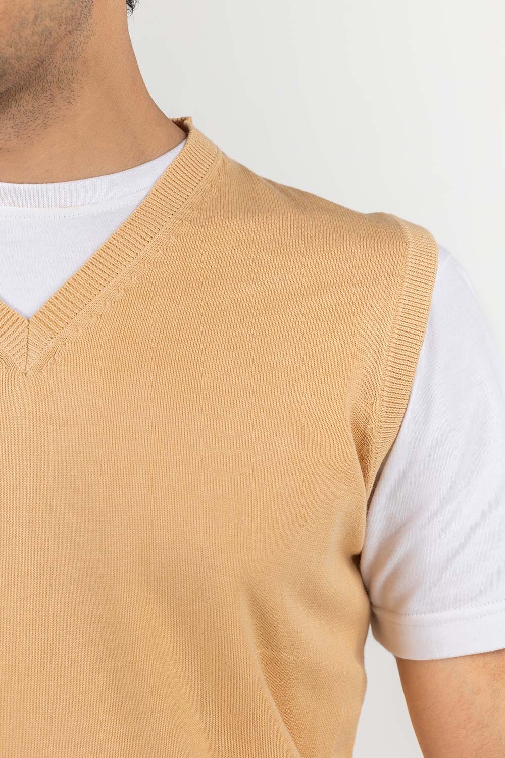 Skin Basic V Neck Sleeveless Sweater SWT-BSLVN-22-011