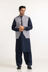 Sliver Grey Basic Waist Coat WC-PD23-009