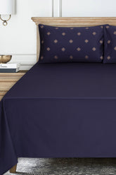 Smoke T-400 Embroidered Bed Sheet Set