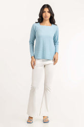 Square Neck Top With Textured Fabric WM-KTP-SS24-109