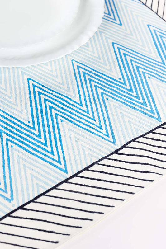 SS22 Aquamarine Block Printed Place Mat