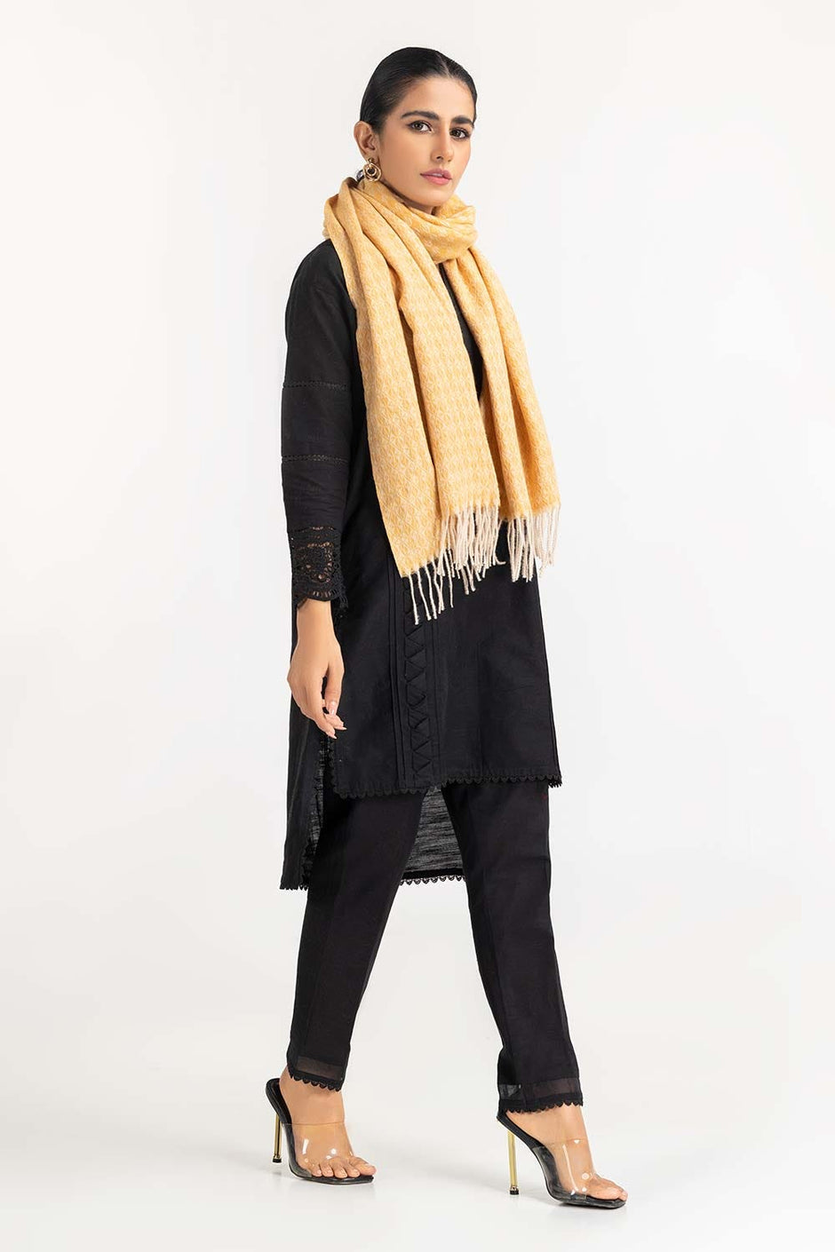 Yellow Woollen Stole