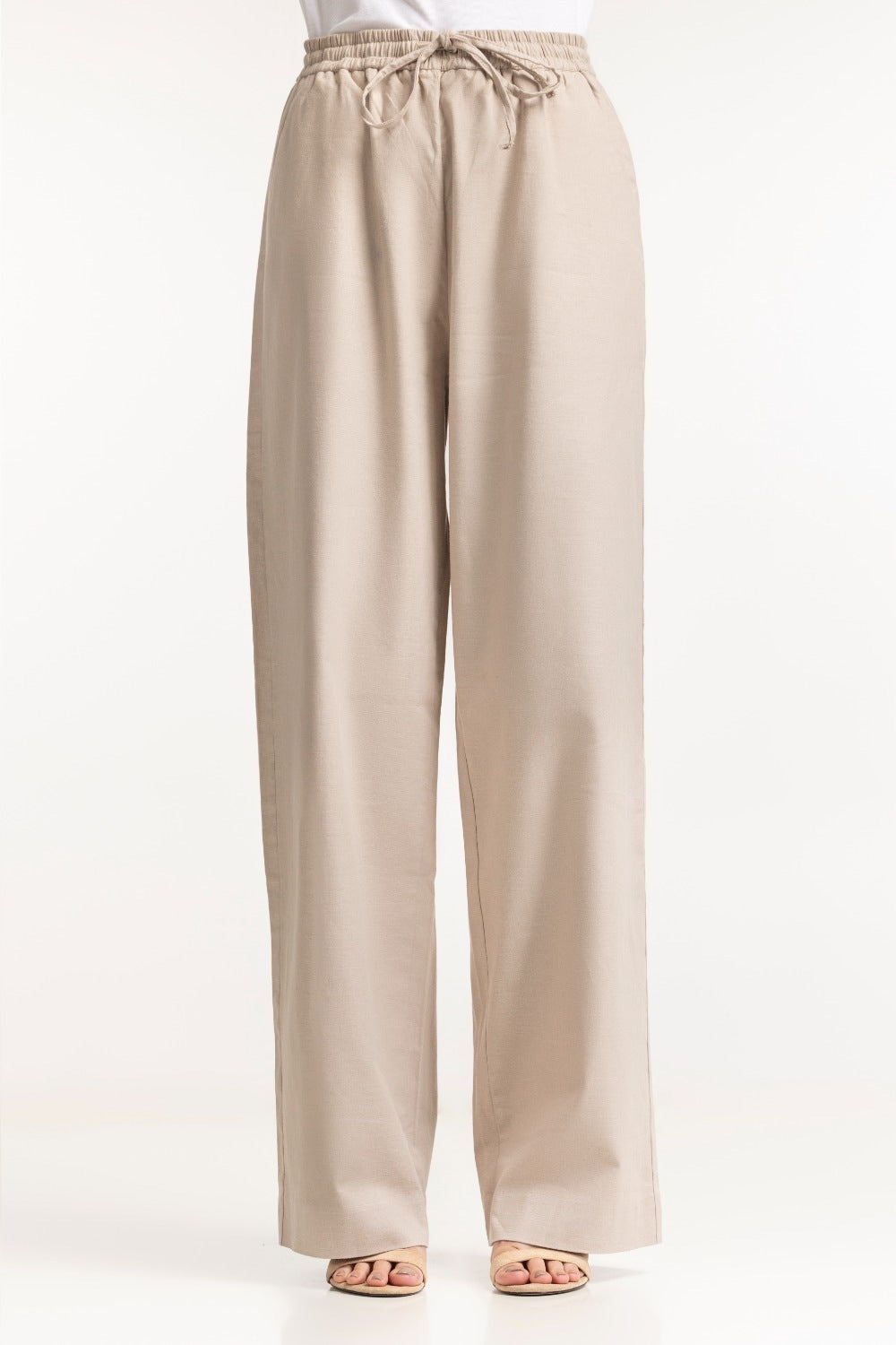 Straight Fit Cotton Len Blend Trouser WM-NDJ-SS24-002