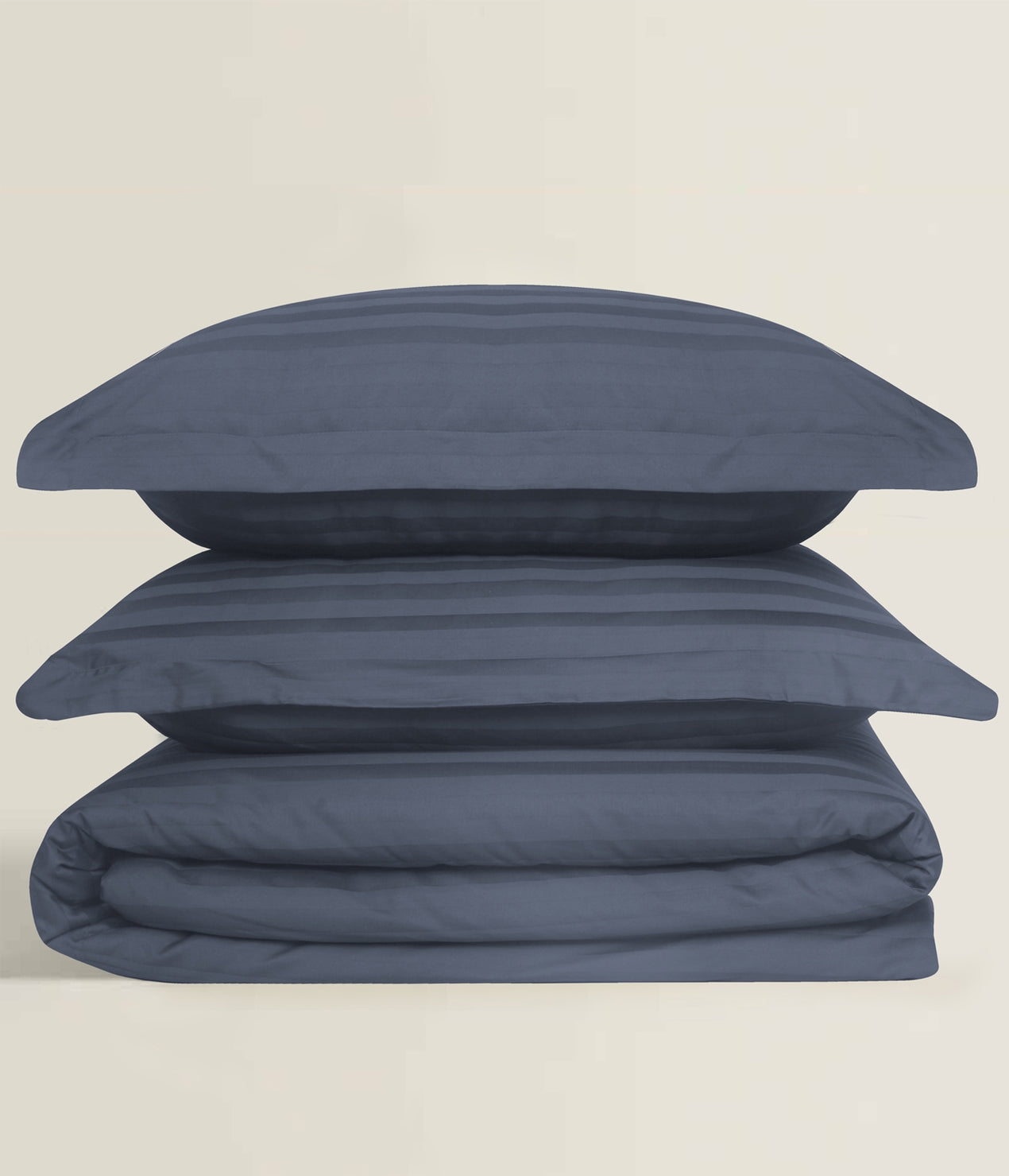 Stromy Stripe Satin T-250 Quilt Cover Set