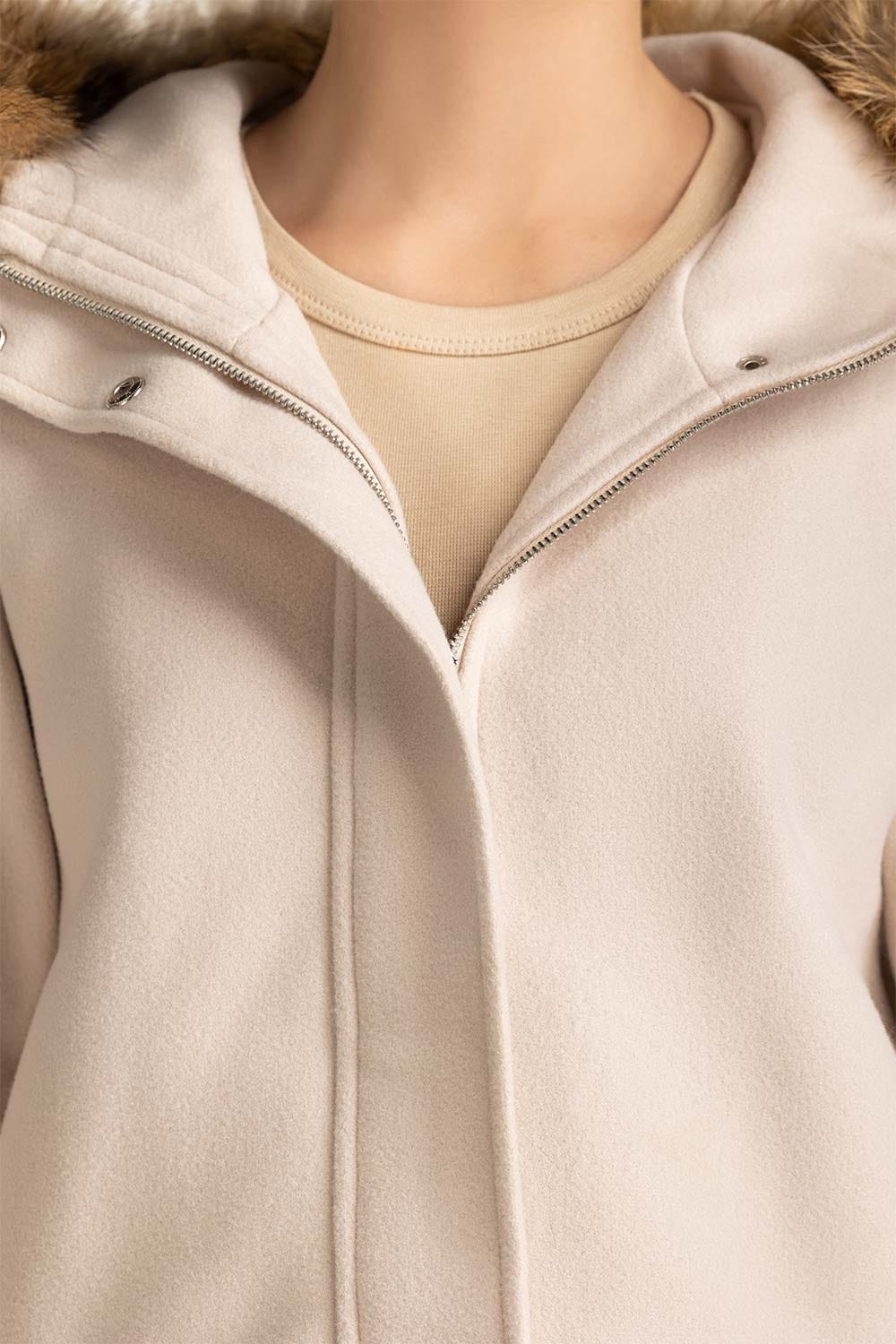 Suede Hooded Jacket WM-JKT-WS24-019