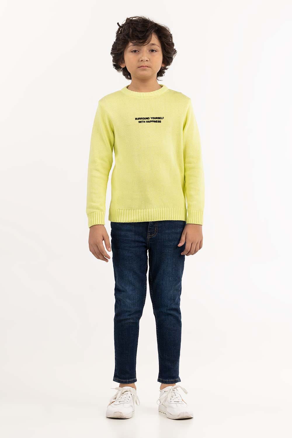 Toddler Boy Sunny Lime Sweater 224-511-036