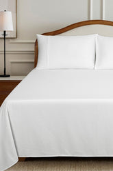 White Beads T-200 Bed Sheet Set