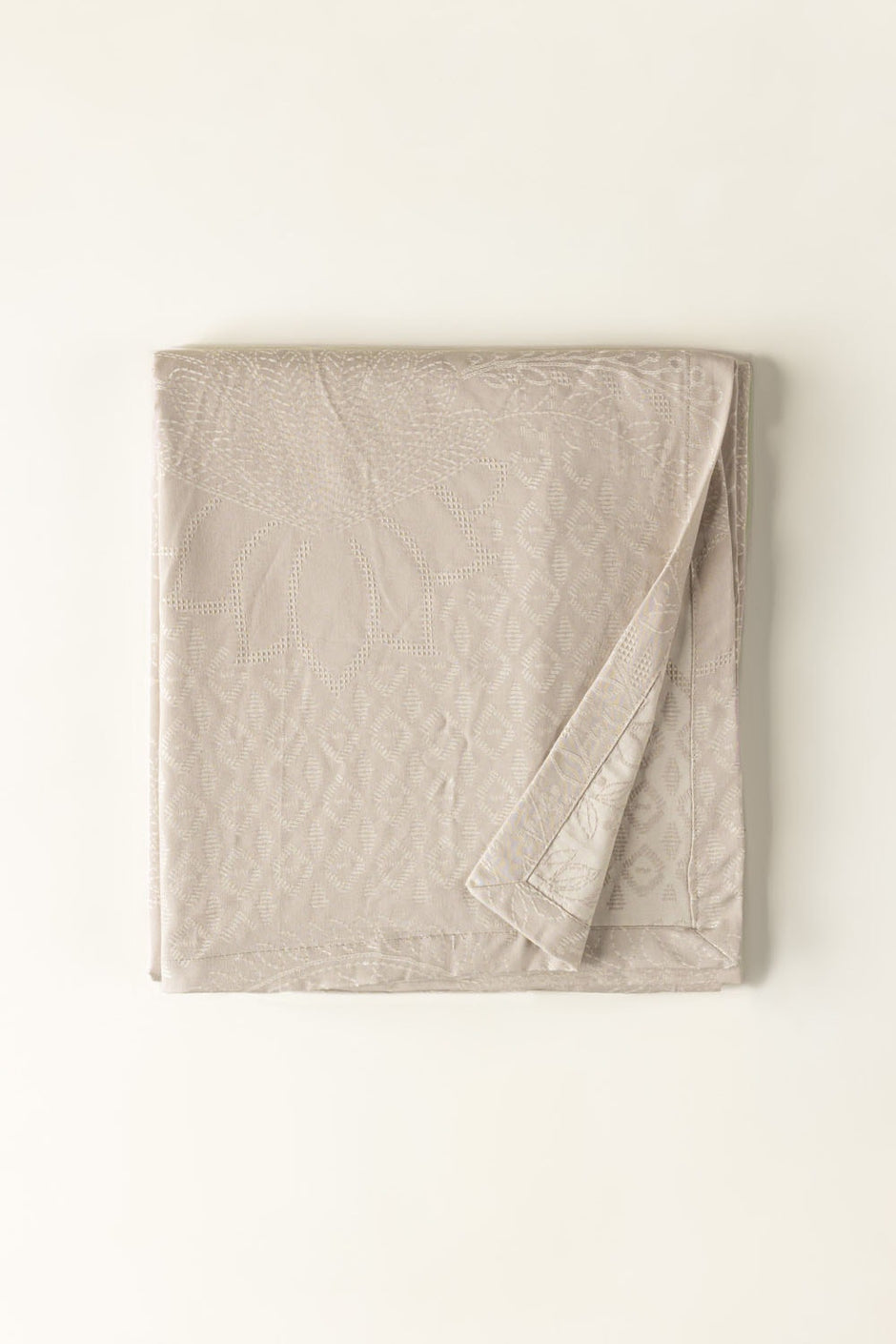 Tan Jacquard Throw