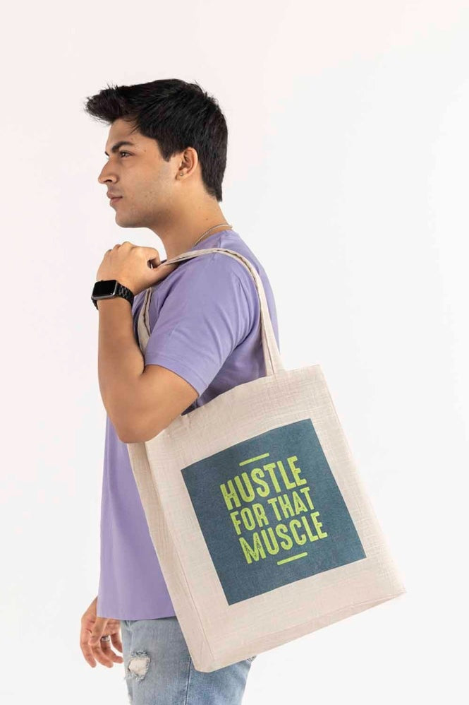 Hustle For That Muscle Tote Bag TB