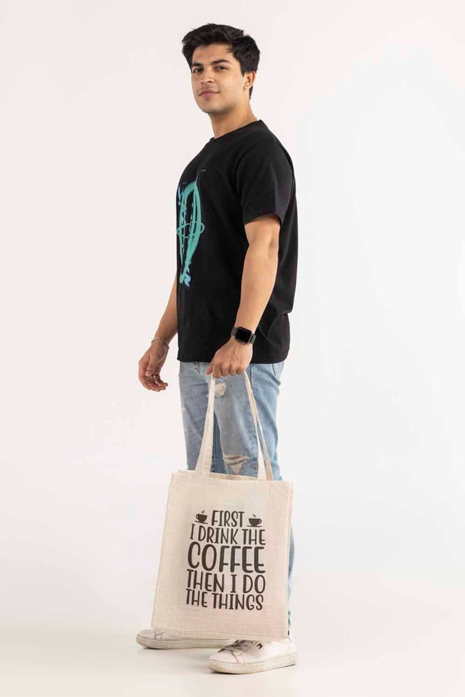 First I Drink The Coffee Tote Bag TB