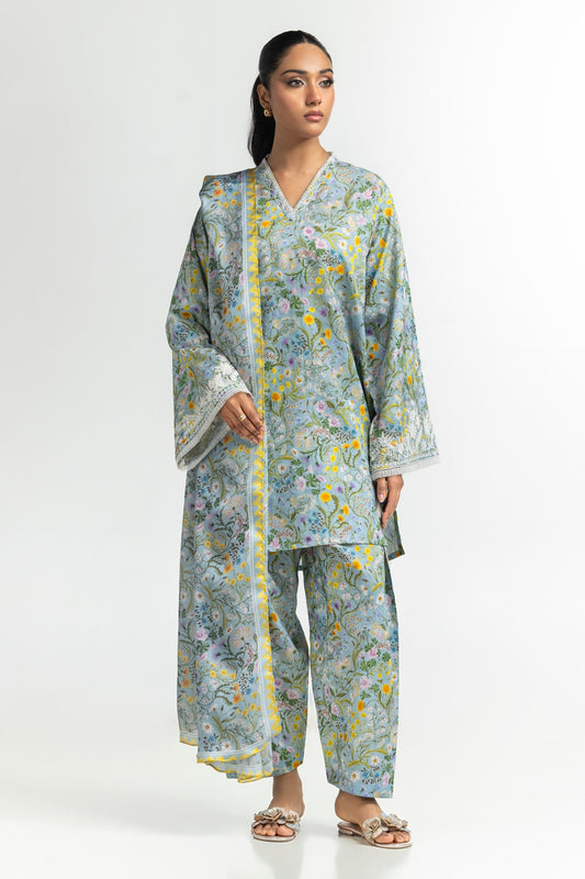 Tennis net Printed Dupatta IPD-44576