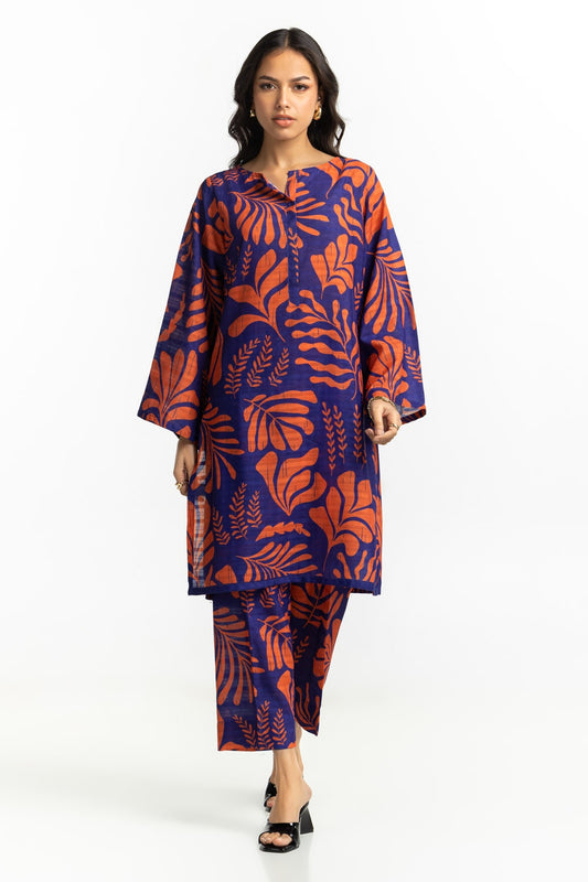 Textured Dobby Printed Co-Ord Set IPST-44532