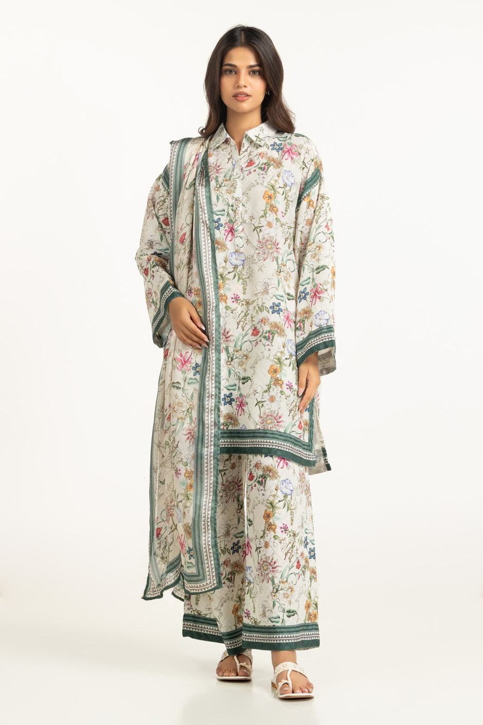 Textured Dobby Printed Co-Ord Set