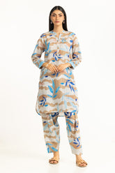 Textured Dobby Printed Co-Ord Set IPST-44800