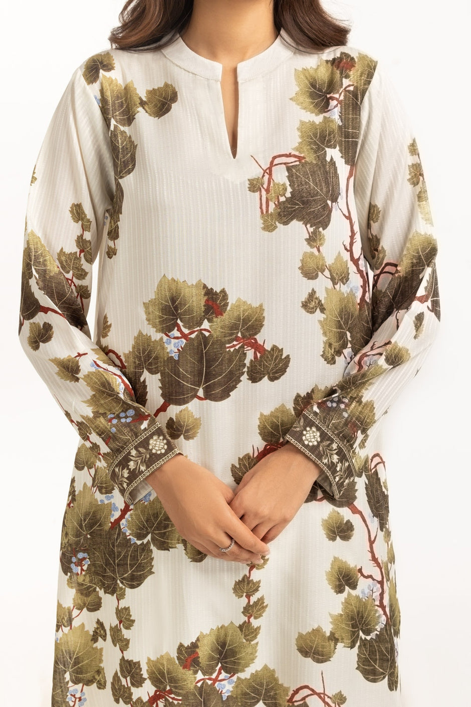 Textured Dobby Printed Shirt