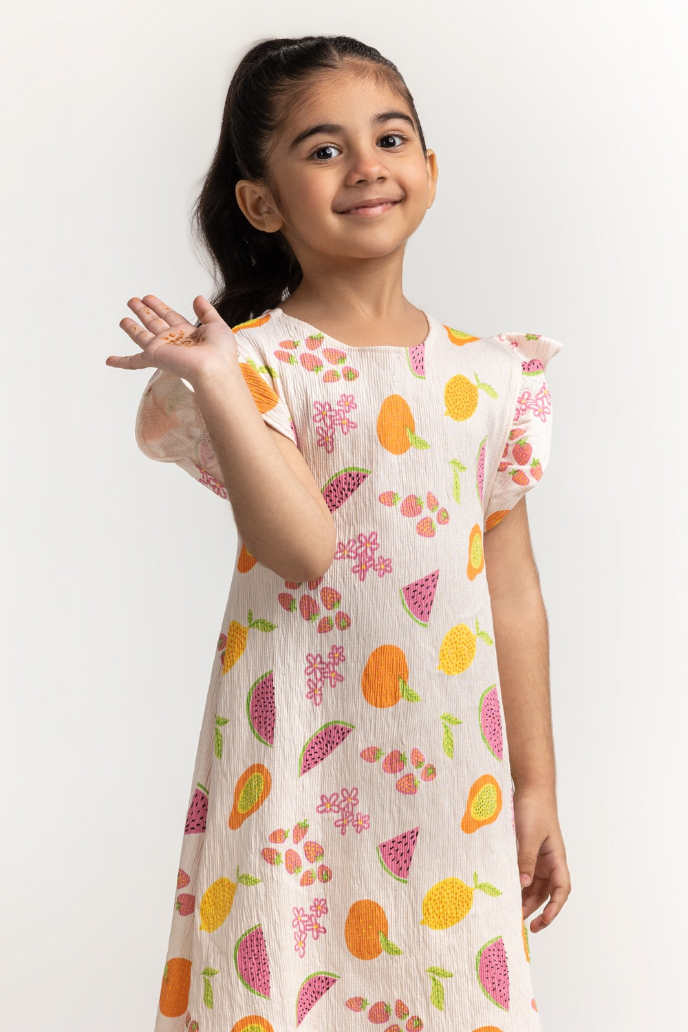 Textured Printed Dress TG-DRS-SS24-411