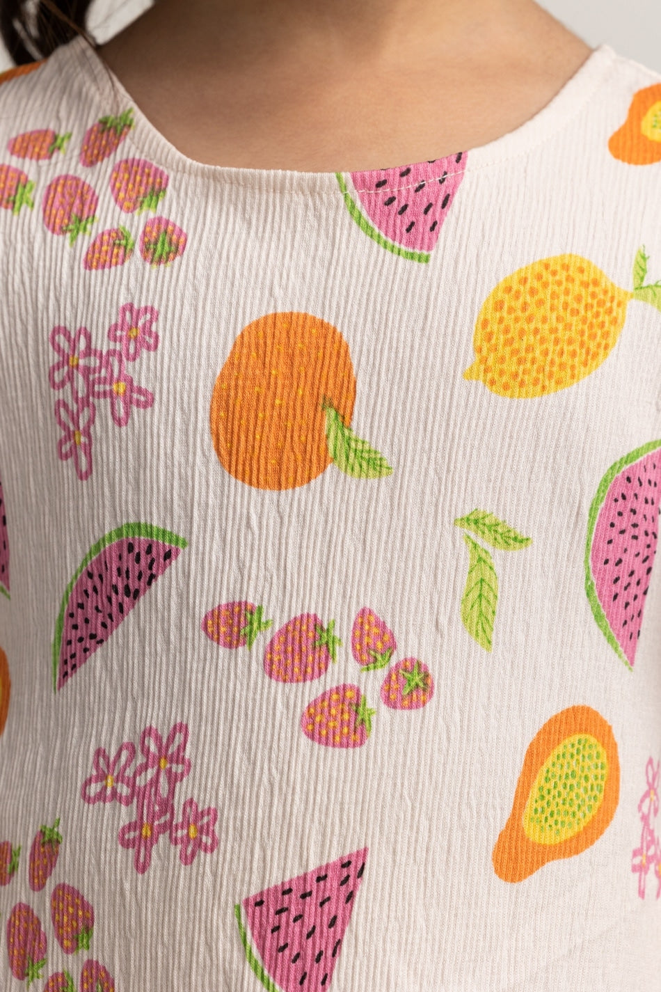 Textured Printed Dress TG-DRS-SS24-411