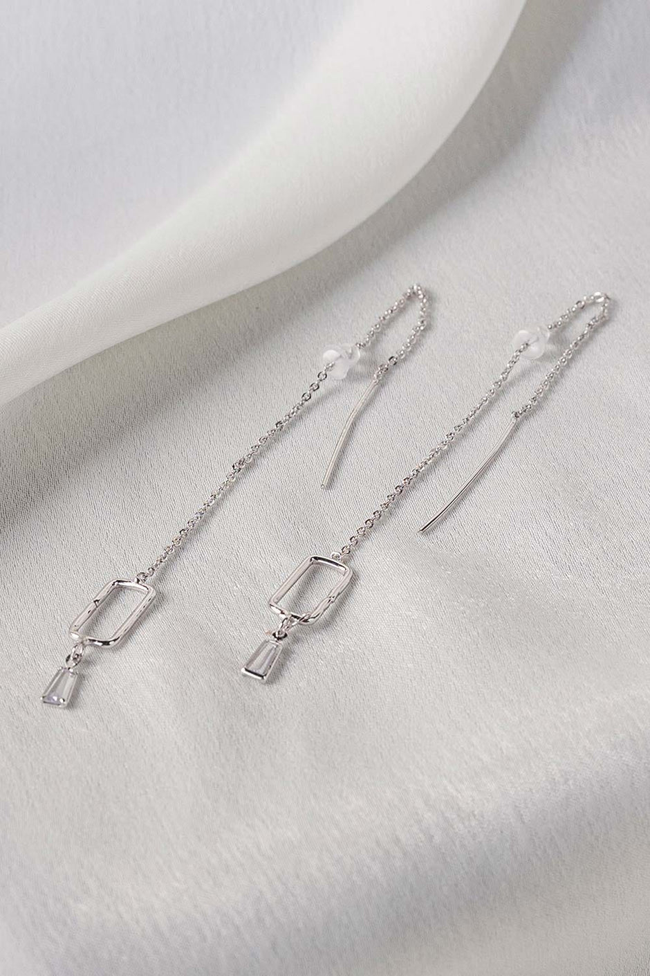 Threader Earrings Silver