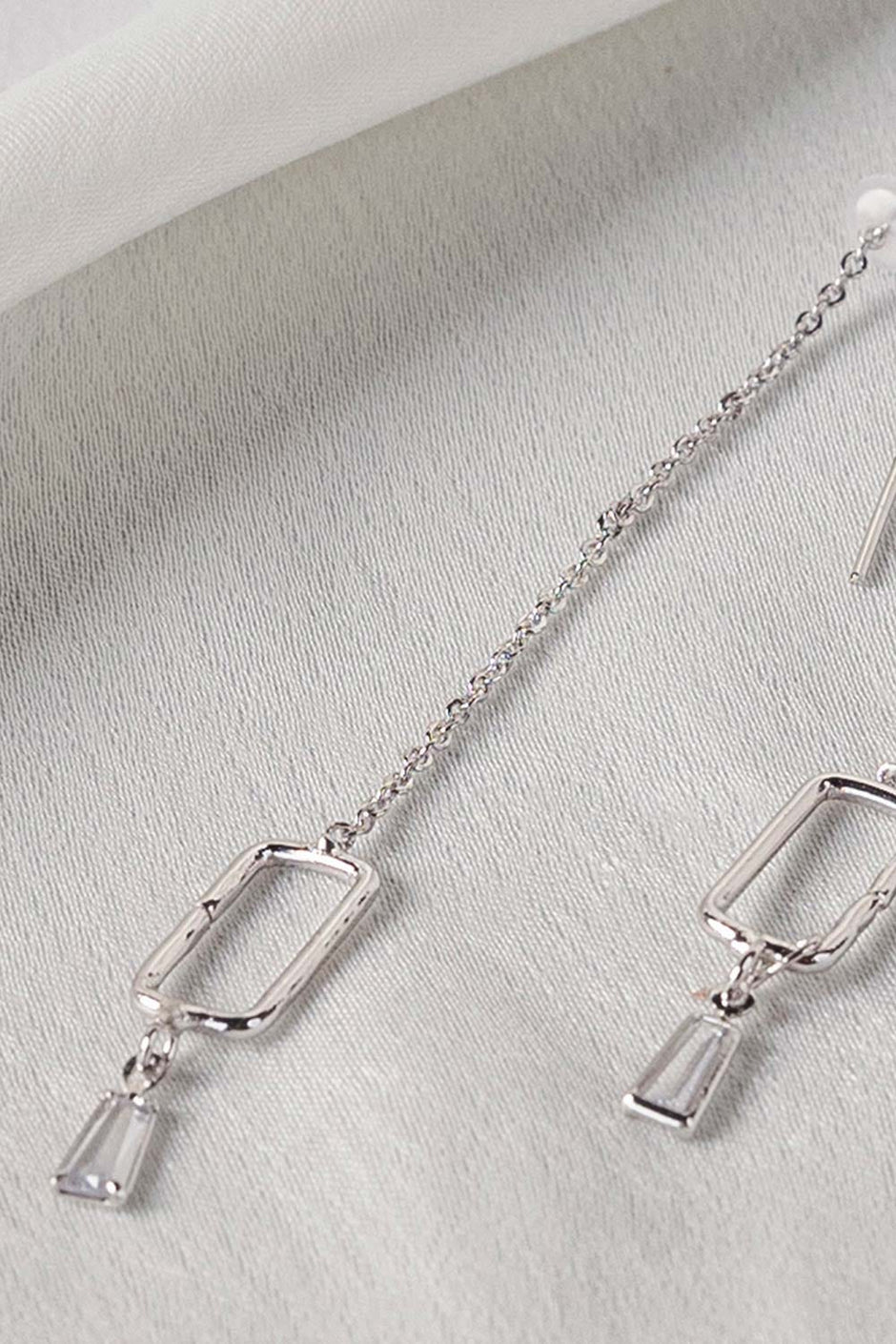 Threader Earrings Silver