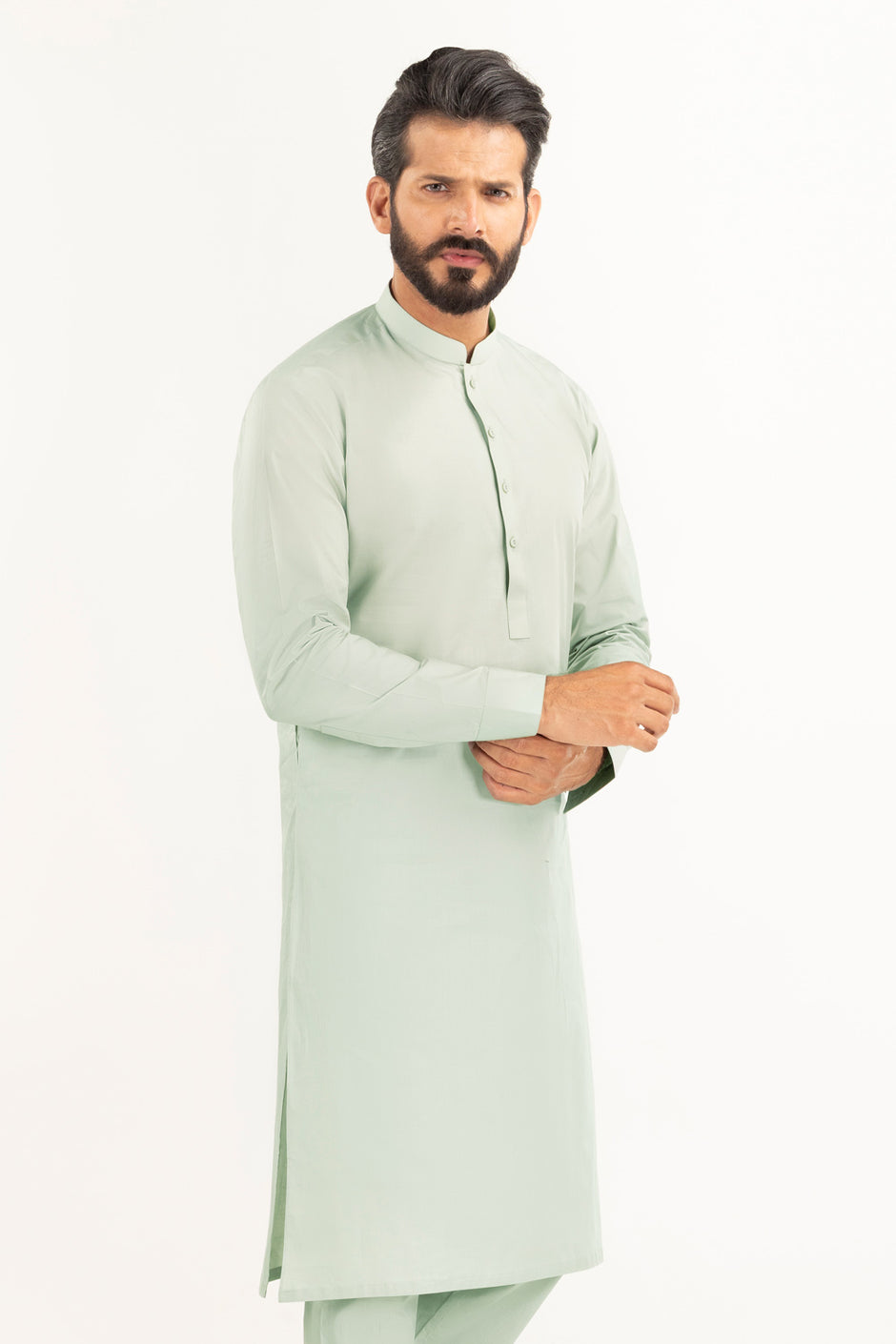 Titanium Latha Unstitched Fabric Cotton-LF