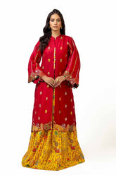 2 Piece Unstitched Embroidered Lawn Suit with Printed Lawn Trouser TL-42110