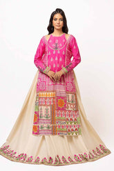 2 Piece Unstitched Printed Lawn Suit with Embroidered Trouser TL-42114