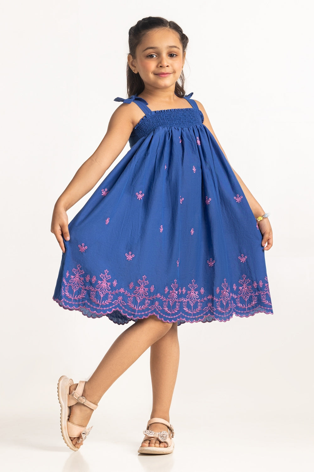 Toddler Girls Embroidery Top TG-DRS-SS25-009