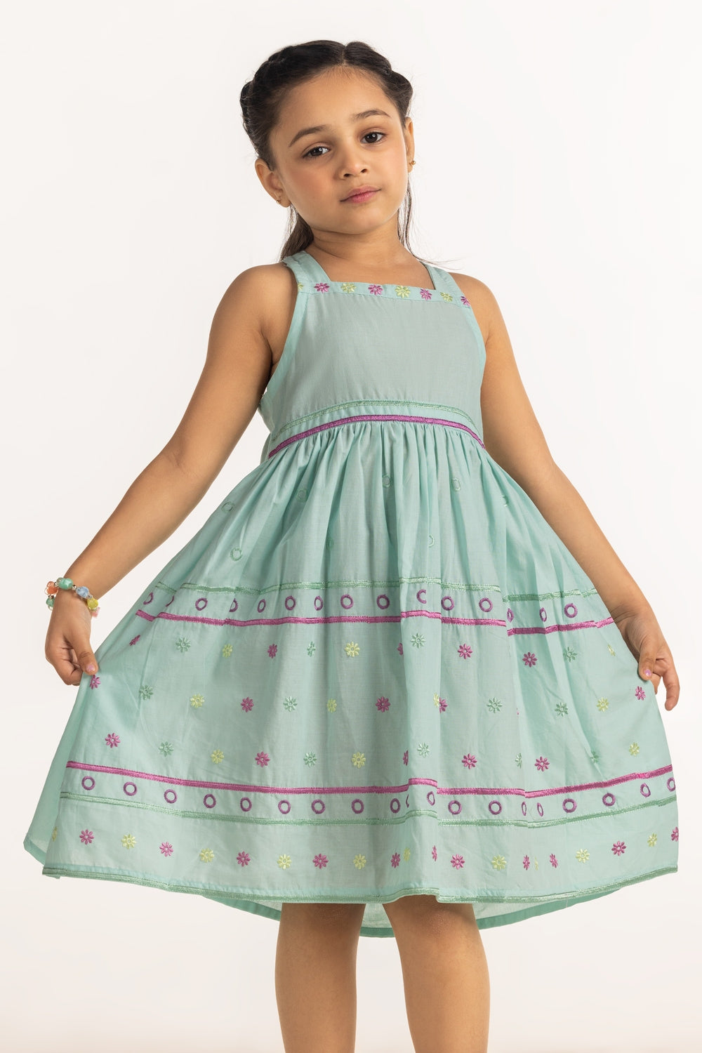 Toddler Girls Embroidery Top TG-DRS-SS25-110