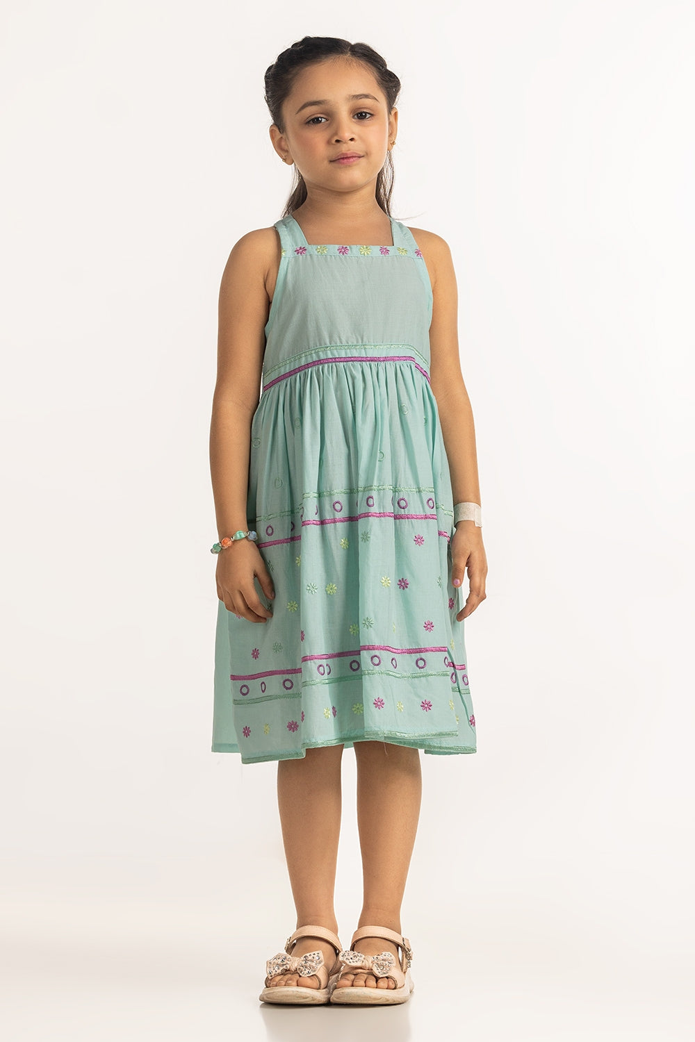 Toddler Girls Embroidery Top TG-DRS-SS25-110