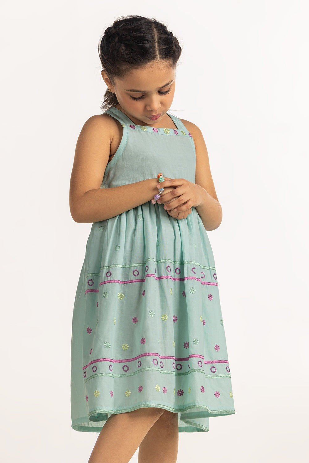 Toddler Girls Embroidery Top TG-DRS-SS25-110