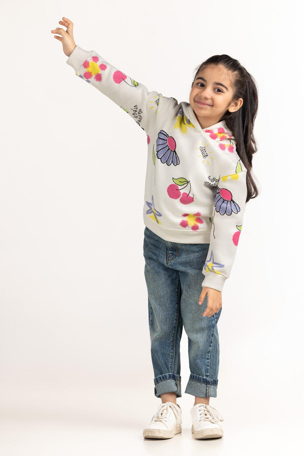 Toddler Girls Sweatshirt KG-HOD-WS24-006