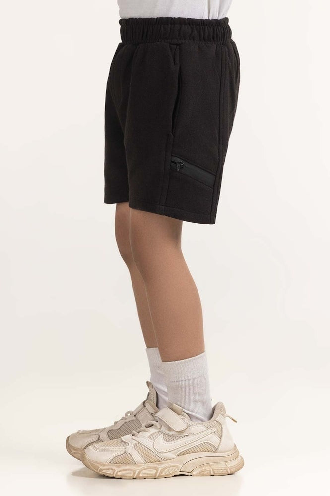 Toddler Boy Black Basic Short TB-SHT-SS24-004