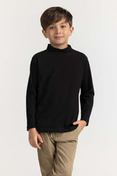 Toddler Boy Black Basic Tee TB-TS-WS23-003