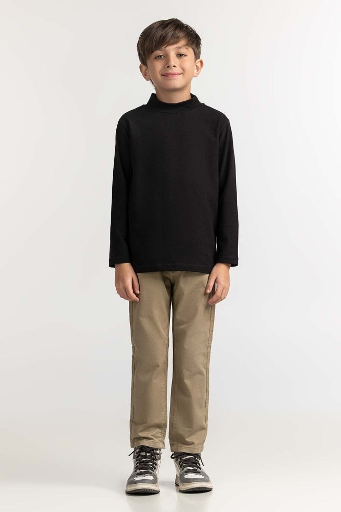 Toddler Boy Black Basic Tee TB-TS-WS23-003