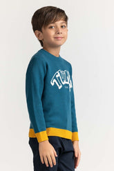 Toddler Boy Blue Basic Sweater TB-SWT-WS23-017