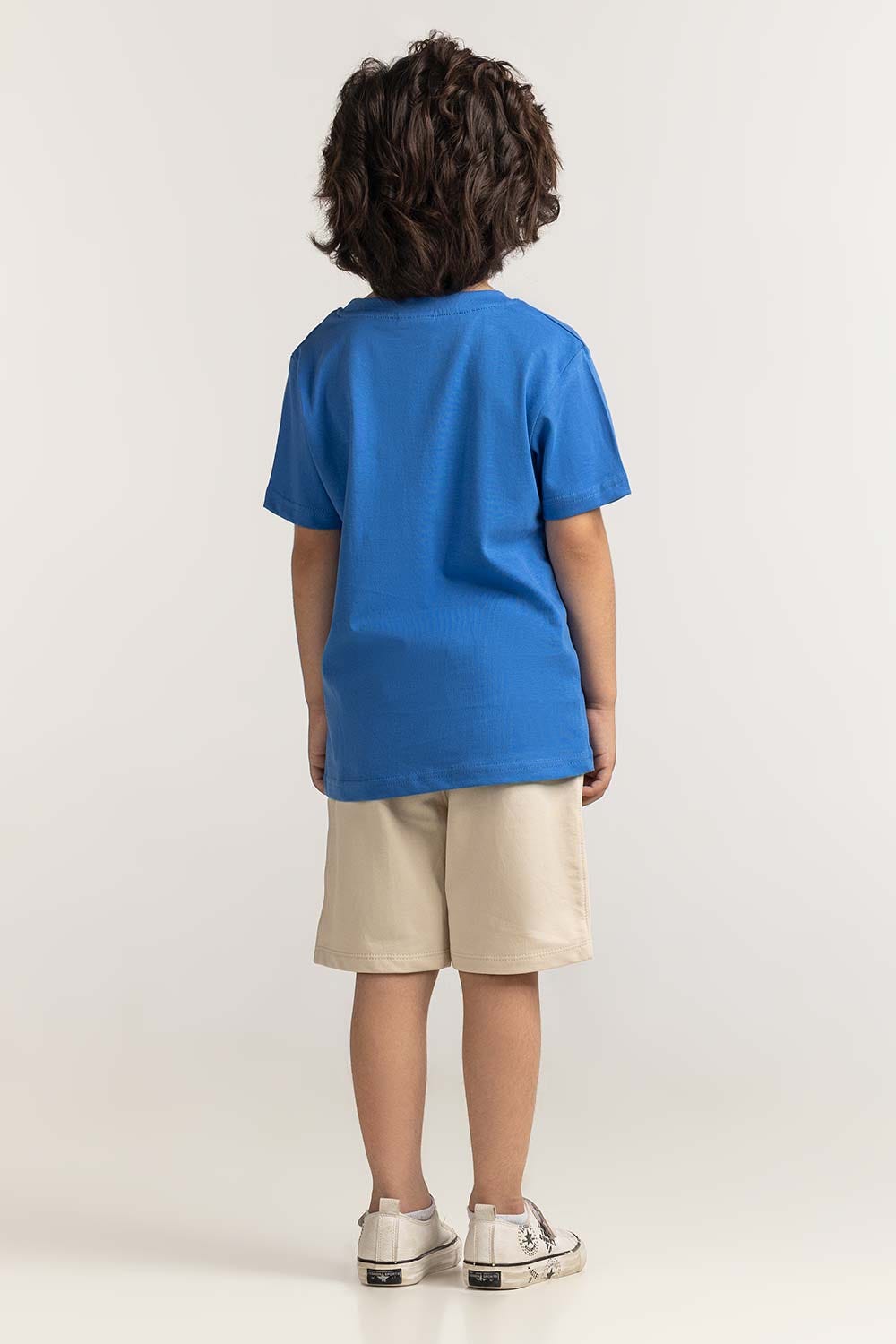 Toddler Boy Blue Printed Tee TB-TS-SS24-003