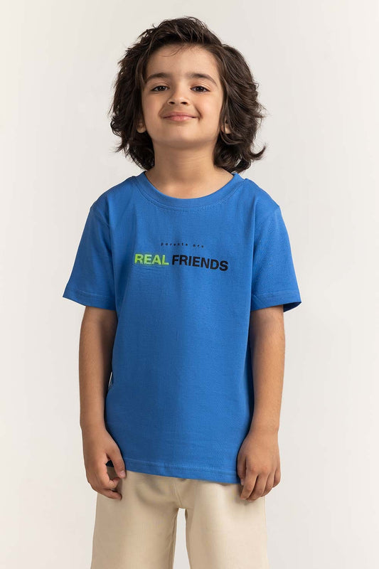 Toddler Boy Blue Printed Tee TB-TS-SS24-003